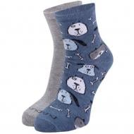 Комплект носков Duna 1583 р.31-34 джинс с рисунком 2 шт.