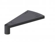 Ступень Артдеко 69.097 для винтовой лестницs 870х420х170х2,5 мм на трубу d-102x5 мм