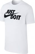 Футболка Nike M NSW TEE JUST DO IT SWOOSH AR5006-100 р.S белый