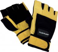 Рукавички для фітнесу Tunturi Fitness Gloves High Impac 14TUSFU257 р. L жовтий із чорним