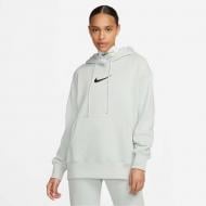 Джемпер Nike W NSW PHNX FLC OS PO HDY MS FD0892-034 р.S серый Джемпер Nike W NSW PHNX FLC OS PO HDY MS FD0892-034 р.S серый