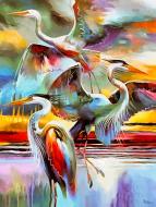 Репродукция Птицы Аисты 60x80 см RozenfeldArt RZF-304
