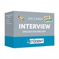 Картки навчальні «English Student - Interview English Vocabulary (105)» 9786177702589