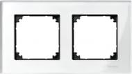 Рамка двухместная Merten M-Elegance универсальная белый бриллиант MTN404219