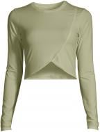 Футболка Casall OVERLAP CROP LONG SLEEVE 22132368 р.M оливковый