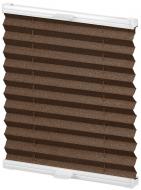 Штора-плісе Rollotex тканина CREPE METALLIC 105х55 см Шоколадна