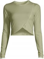 Футболка Casall OVERLAP CROP LONG SLEEVE 22132368 р.L оливковый