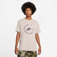 Футболка Nike M NSW SPU SS TEE FD1182-272 р.XL бежевый