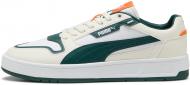 Кроссовки мужские демисезонные Puma Court Classic Street 40019606 р.40,5 белые с зеленым