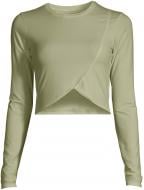 Футболка Casall OVERLAP CROP LONG SLEEVE 22132368 р.S оливковий