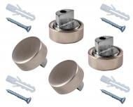 Набір тримачів для дзеркала MDF 601 small матовий нікель 4 шт. DC