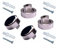 Набор держателей для зеркала MDF 601 small хром 4 шт. DC