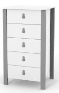 Комод Veres Монако высокий 600 бело -графитовый 34.1.351.2.32