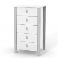Комод Veres Монако высокий 600 бело-серый 34.1.351.2.17