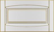 Фасад для кухні Грейд Білий патинований золотом №383 355x596 Арк'юїт
