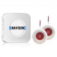 Система вызова медперсонала беспроводная Daytech CC02-150M с 2-мя кнопками Белая (100071)