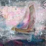 Репродукция Парусник в море 80x80 см RozenfeldArt RZF-351