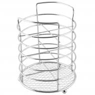 Корзина Axentia хром круглая 4 отделения 702534