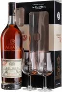 Коньяк A.E.Dor Albane, gift box + 2 glasses 0,7 л