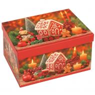 Коробка подарочная "Рождественская картина" 16x11x7cм 110331991