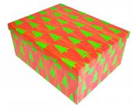 Коробка подарочная Елки 27х20 см 1110228705