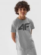 Футболка 4F TSHIRT M1115 / TSHIRT M1115 4FJWSS24TTSHM1115-27M р.128 серый