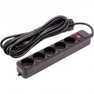 Фильтр-удлинитель PowerPlant с заземлением 5 гн. черный 5 м EX610723