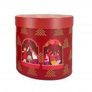 Коробка подарочная Красная с рисунком 12x12x13см 270353041