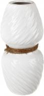 Ваза керамическая Rope DLP19606A-2 25 см белая DLP19606A-2