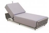 Шезлонг Bella Vita Мельбурн 71x200 см серый