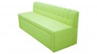 Скамья Кедр КАРАТ нераскладная 1900 кожезаменитель / зеленый