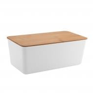 Хлебница Axentia с бамбуковой разделочной крышкой пластик 132877