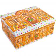 Коробка подарочная "Рождественский пряничный домик" 37,5x29x16 см 1110102710