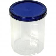 Контейнер с крышкой ТМ Ubox прозрачный/индиго 2 л 163x140x140 мм