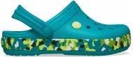 Сабо Crocs Crocband Glow 212524-3BU р.24/25 зеленый
