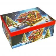 Коробка подарочная "Рождественские сани с подарками" 31x23x13.5 см 1110107207