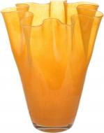 Ваза скляна Гутняр Тюльпан 35 см помаранчева