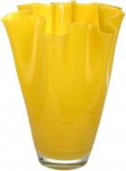 Ваза скляна Гутняр Тюльпан 35 см жовта