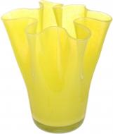 Ваза скляна Гутняр Тюльпан 21 см жовта