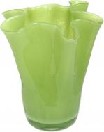 Ваза стеклянная Гутняр Тюльпан 21 см зеленая