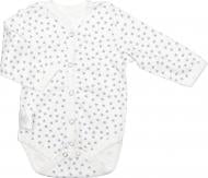 Боді унісекс Bambinelli сiра зiрочка р.56 білий із малюнком