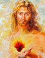 Набор для творчества со стразами на подрамнике Огонь Его сердца 40x50 см (У) GoToArt