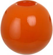 Ваза стеклянная Гутняр Шар 20 см оранжевая