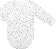 Боди унисекс Bambinelli серая звездочка р.68 белый с рисунком