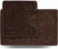 Набор ковриков Dariana Little 45x71 + 45x43 Орнамент коричневий