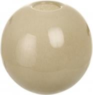 Ваза стеклянная Гутняр Шар 20 см бежевая