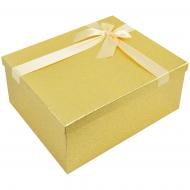 Коробка подарочная "Шампань" с бантом 19x13x7,5см 1110130011