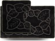 Набор ковриков Dariana Стандарт 60x100 + 60x50 Листок серый