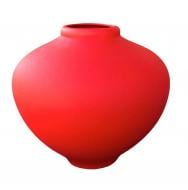 Ваза керамическая Nana ceramics Юла 21 см красный муар