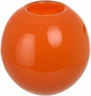 Ваза стеклянная Гутняр Шар 15 см оранжевая
